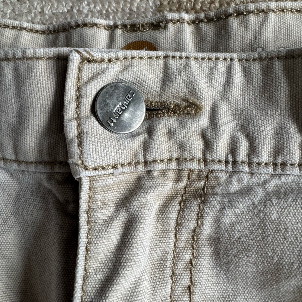 Carhartt Relaxed Fit Cargo Shorts Utility Summer Outdoor Casual Tan Size 40 - Picture 8 of 8